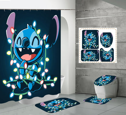 Happy Valentine's Day Fabric Shower Curtain Sets