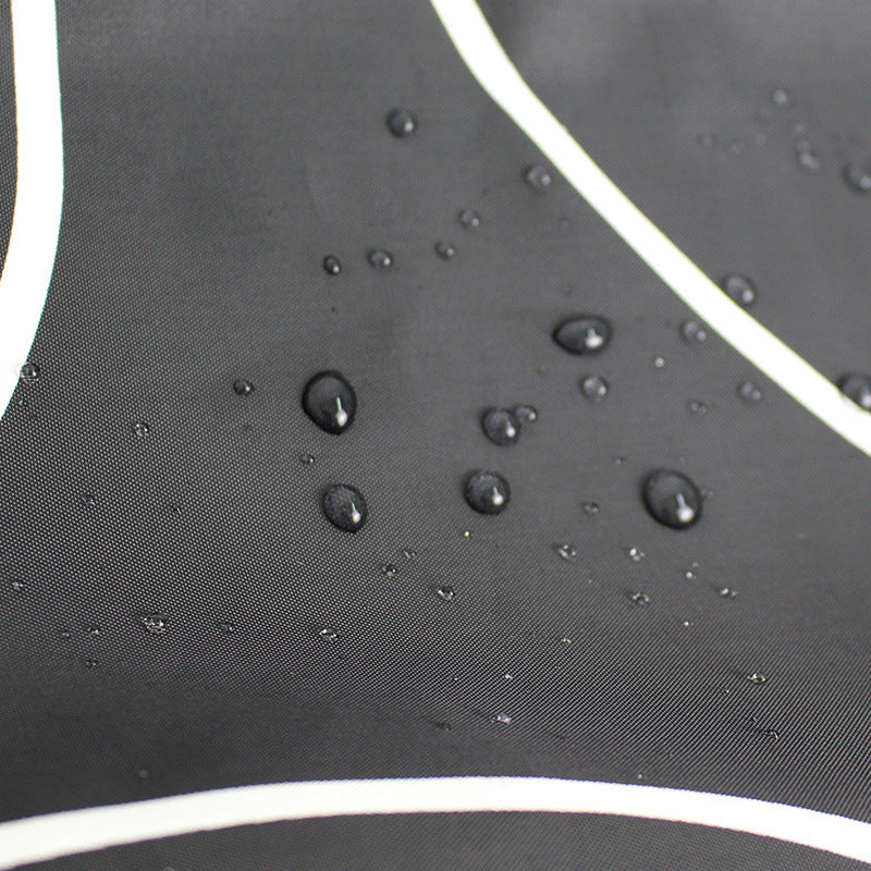 Waterproof Bathroom Black Circle Shower Curtain-STYLEGOING