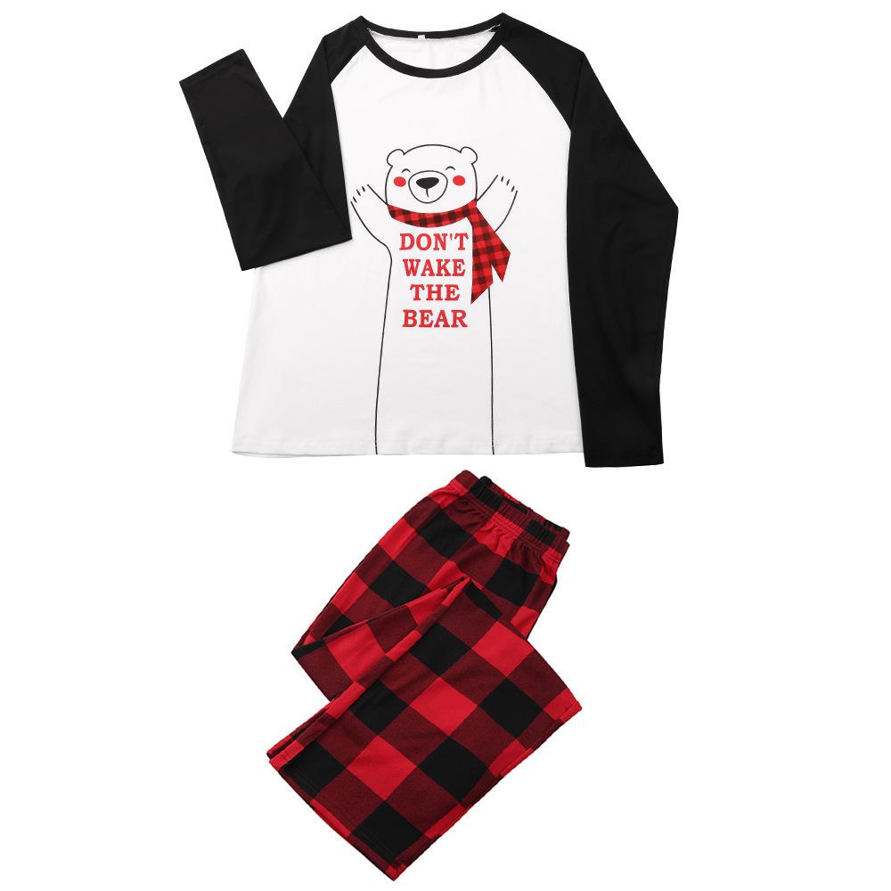 Christmas Cartoon Parent-child Pajama Sets for Homewear