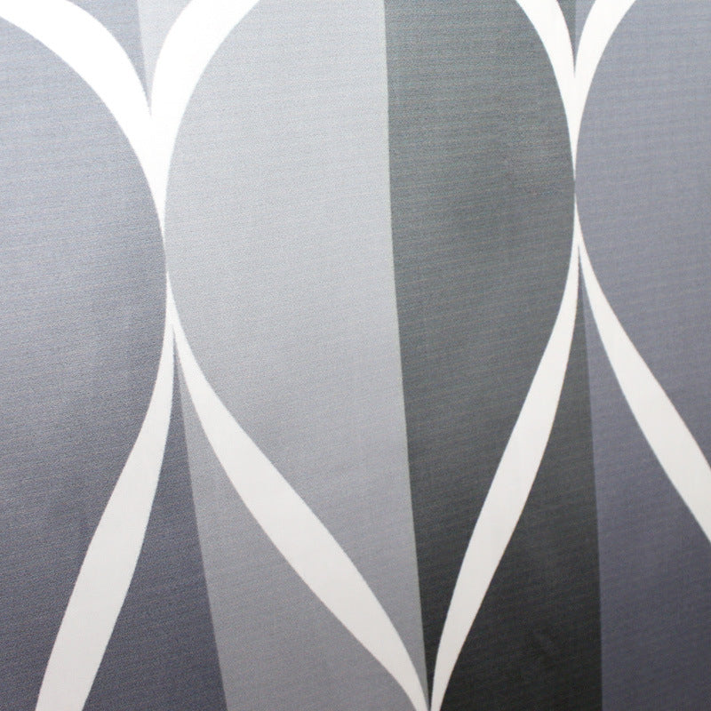 Waterproof Bathroom Gray White Shower Curtain-STYLEGOING