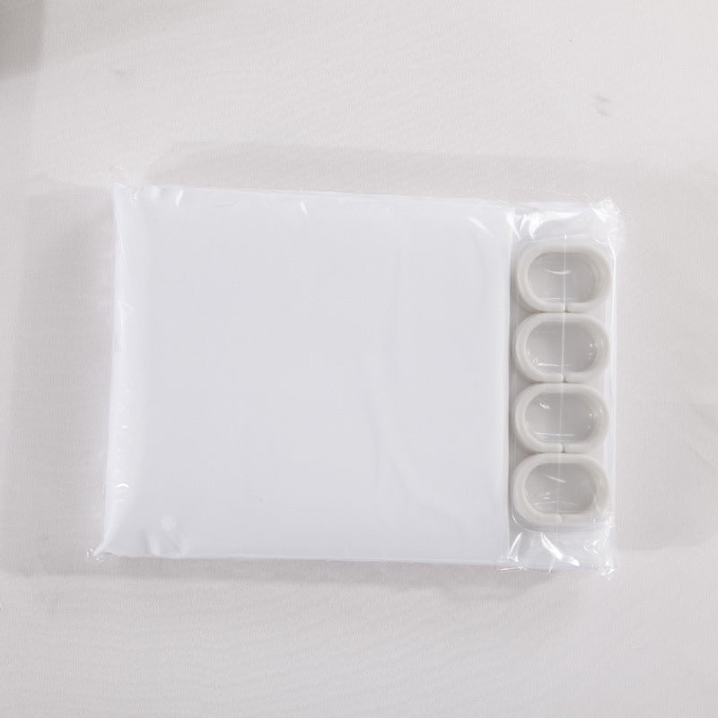 Waterproof Bathroom White Shower Curtain-STYLEGOING