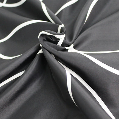 Waterproof Bathroom Black Circle Shower Curtain-STYLEGOING