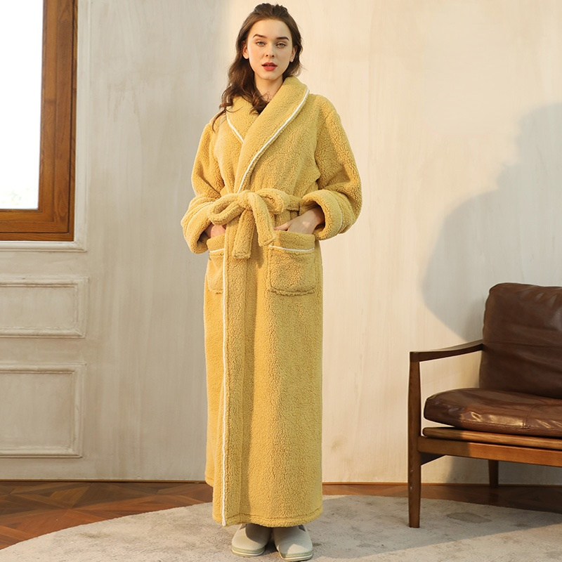 Luxury His-and-hers Winter Warm Sleepwear Robe
