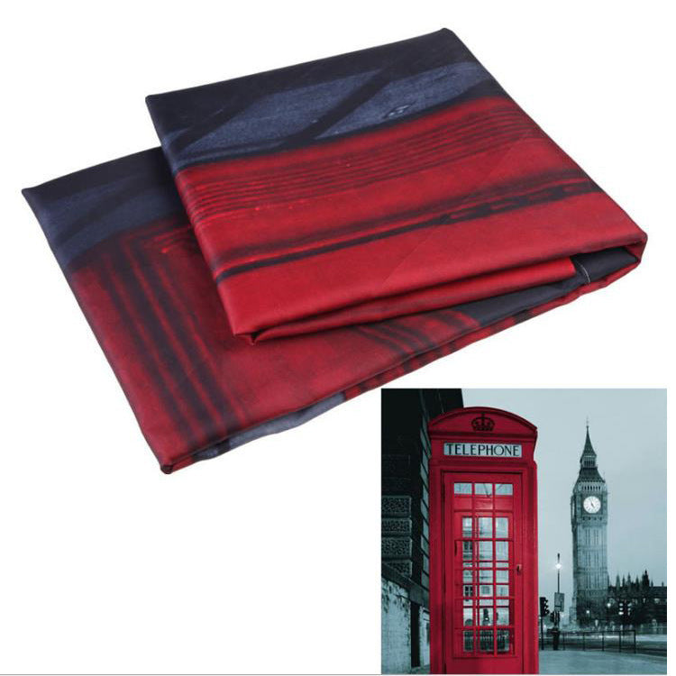 Telephone Booth Red Shower Curtain For Bathroom-STYLEGOING
