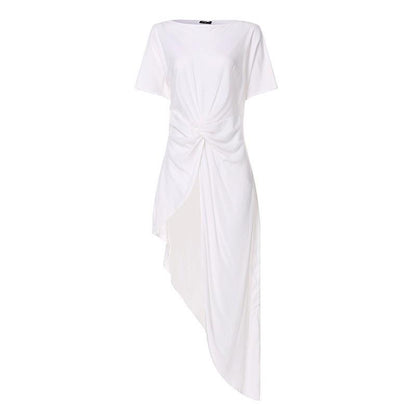 Sexy Summer Short Sleeves Tunic Blouses-STYLEGOING