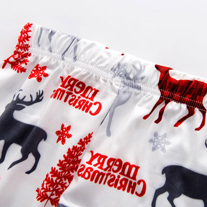 Christmas Santa Claus & Elk Parent-child Pajama Sets