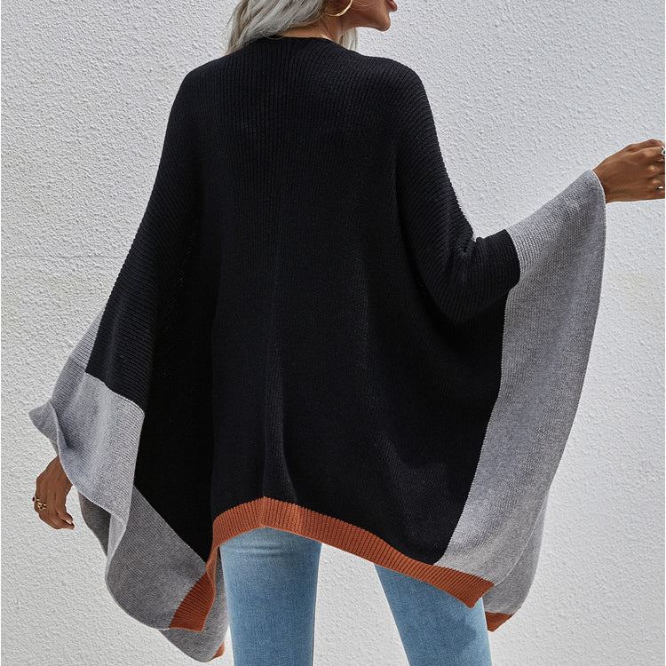 Plus Sizes Women Plaid Knitting Cardigan Coat