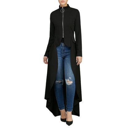 Casual Zipper Irregular Zipper Long Dresses