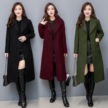 Fashion Women Winter Long Overcoat