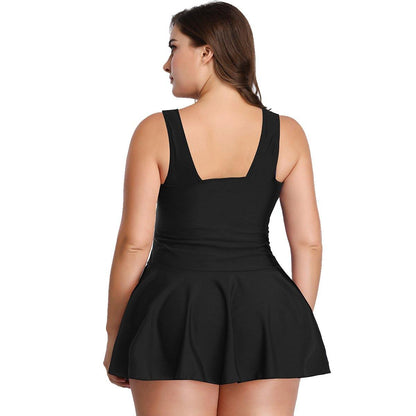 Plus Size Floral Print Hot Spring Swimwear-STYLEGOING