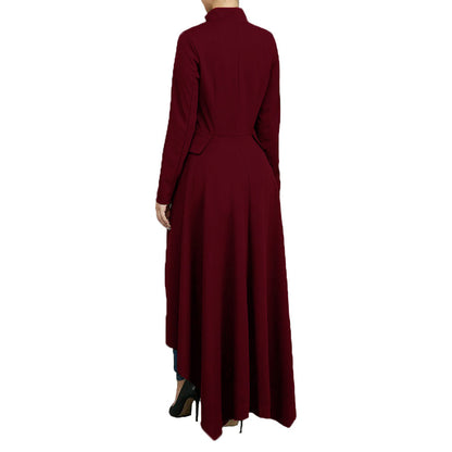 Casual Zipper Irregular Zipper Long Dresses
