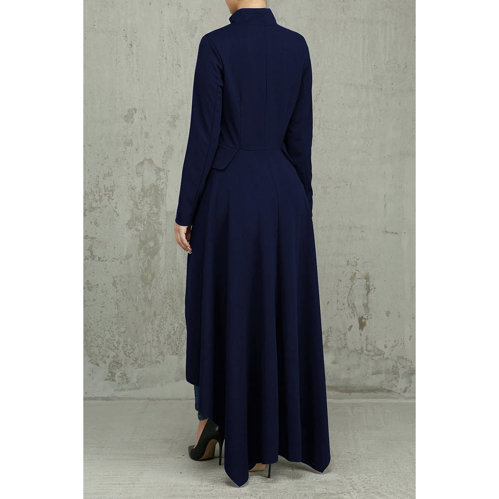 Casual Zipper Irregular Zipper Long Dresses