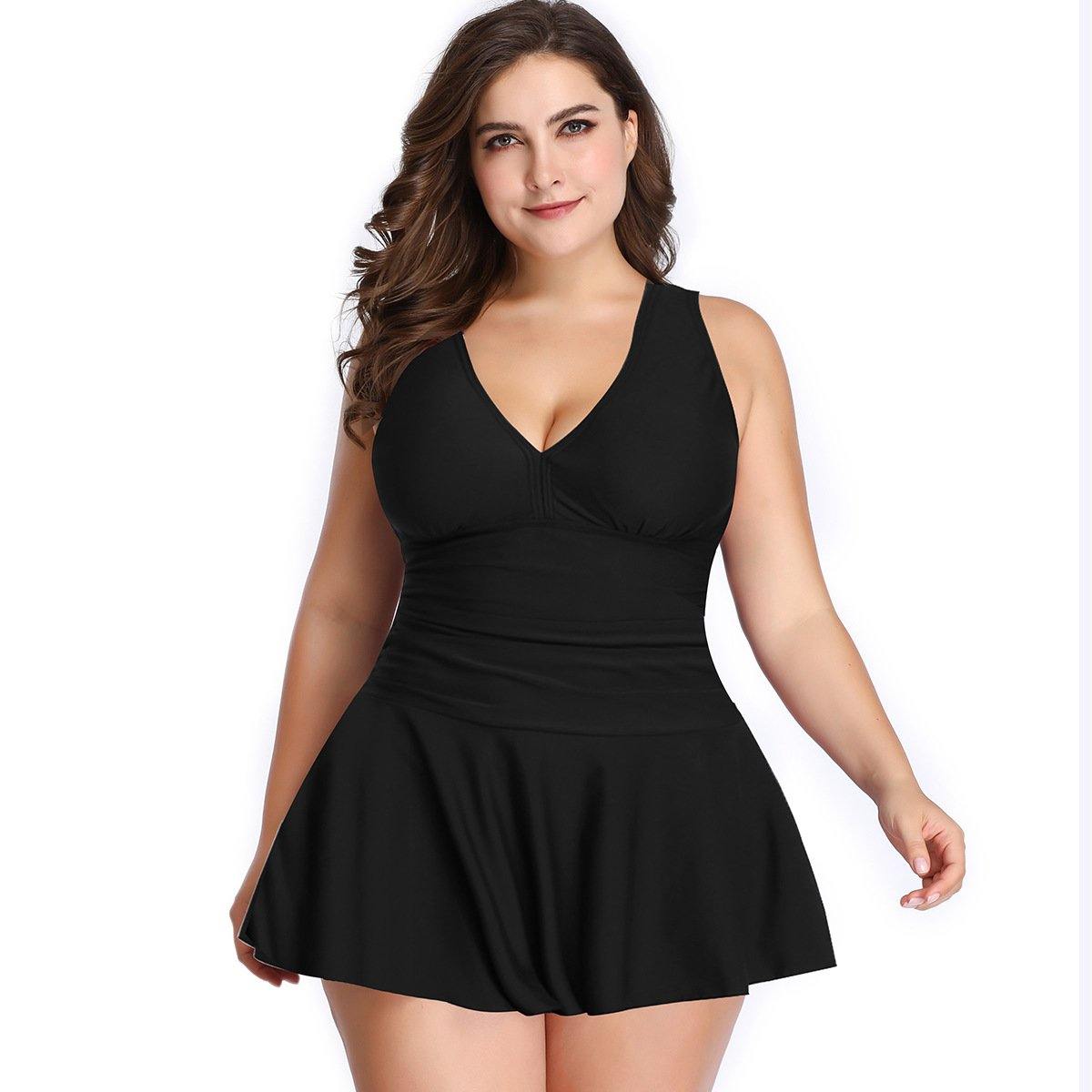 Plus Size Floral Print Hot Spring Swimwear-STYLEGOING