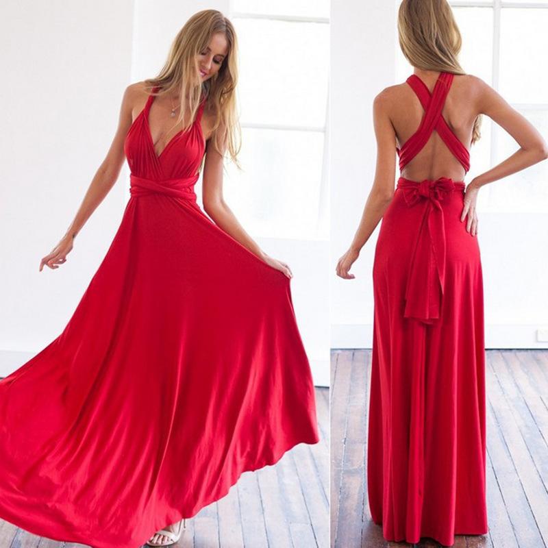 Sexy Black Cross Back Evening Party Dresses-STYLEGOING