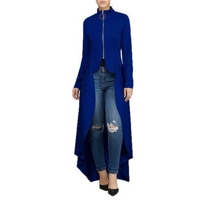 Casual Zipper Irregular Zipper Long Dresses