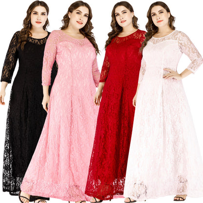 Plus Sizes Lace Evening Party Dresses for Women