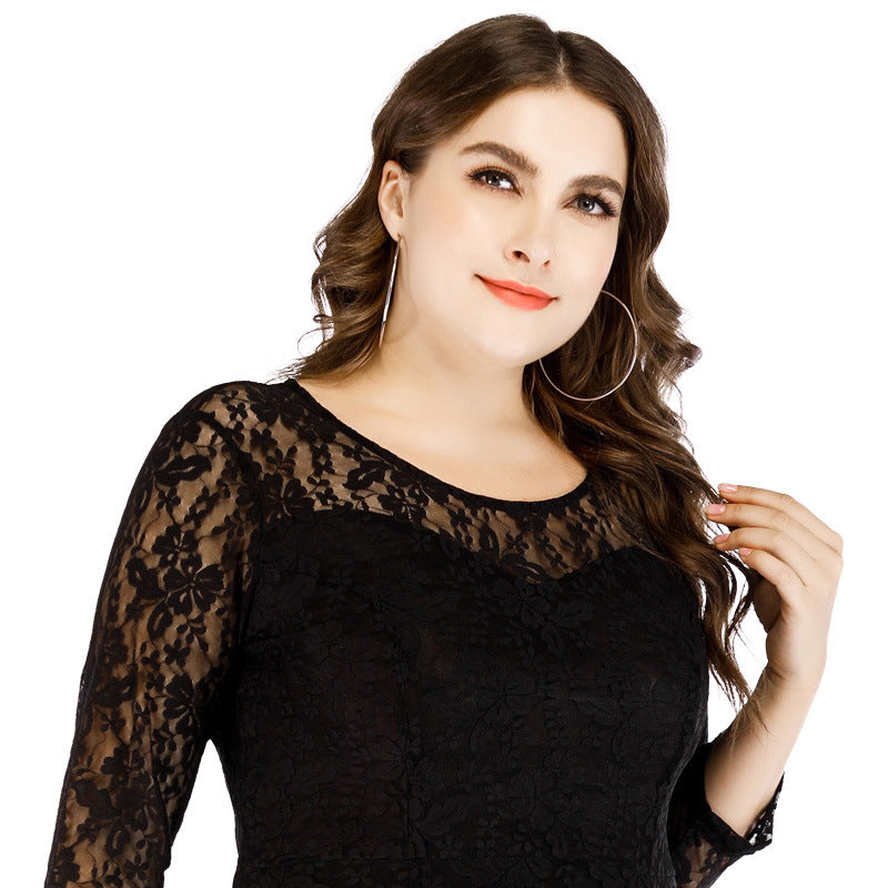 Plus Sizes Lace Evening Party Dresses for Women