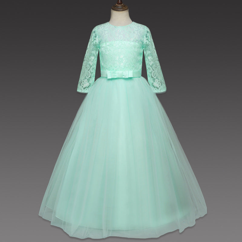 Cute Lace Princess Girls Ball Gown Dresses