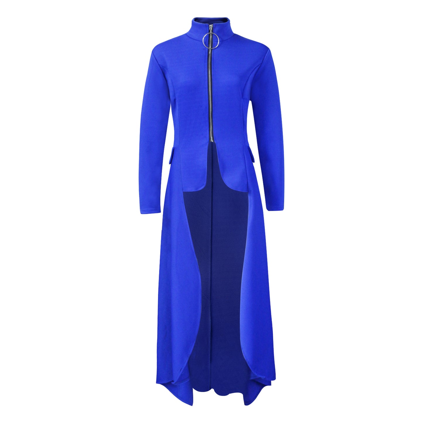 Casual Zipper Irregular Zipper Long Dresses