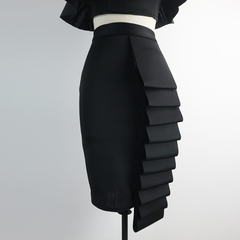 Designed Sexy Strapless Tops and Skirts Sets