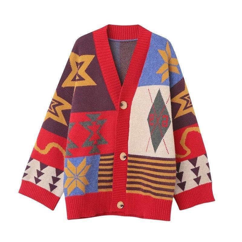 Women Loose Cardigan Sweaters-STYLEGOING