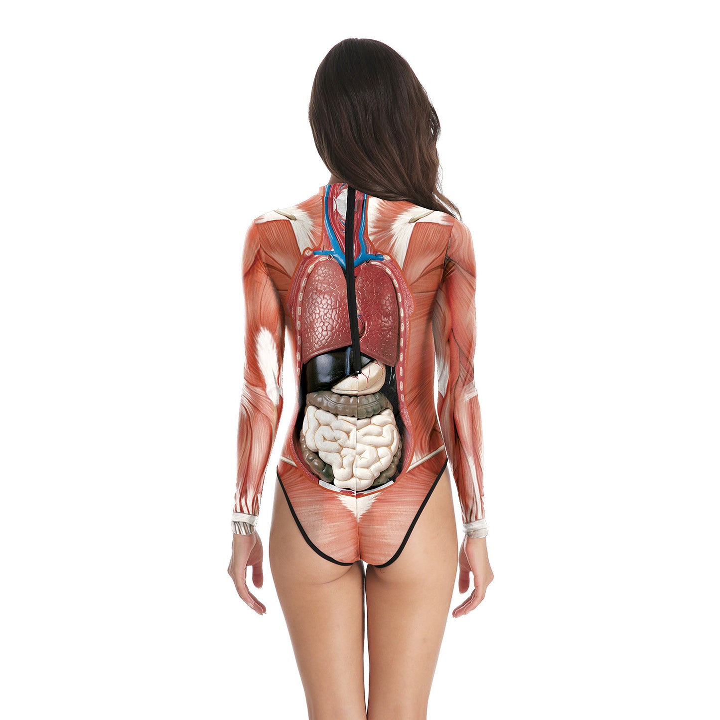 Halloween Human Tissue Night Party One Piece Swimwear