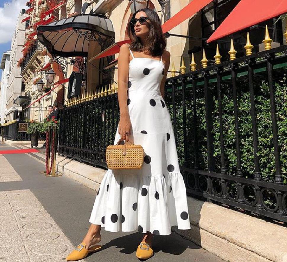 Sexy Strapless Dot Print Dresses-STYLEGOING
