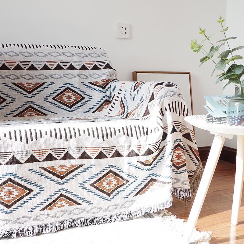 Geometry Pattern Double Side Sofa Blanket--Free Shipping at meselling99
