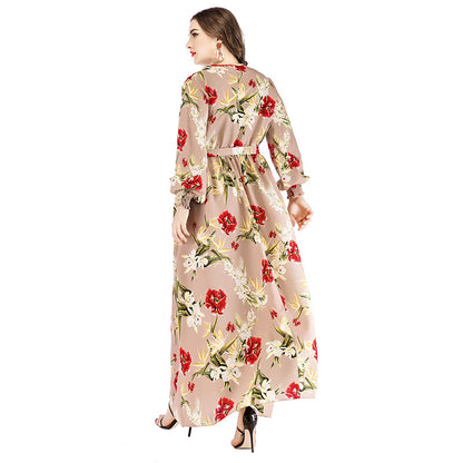 Summer Plus Sizes Dresses Floral Print