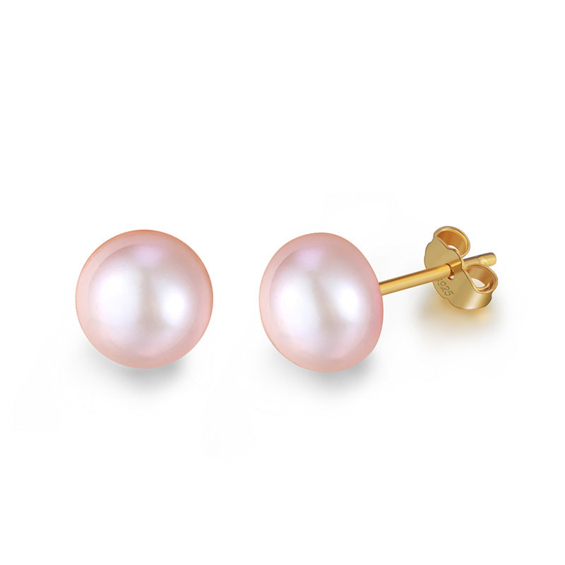 Fresh Water Pearl Sterling Silver Studs for Women