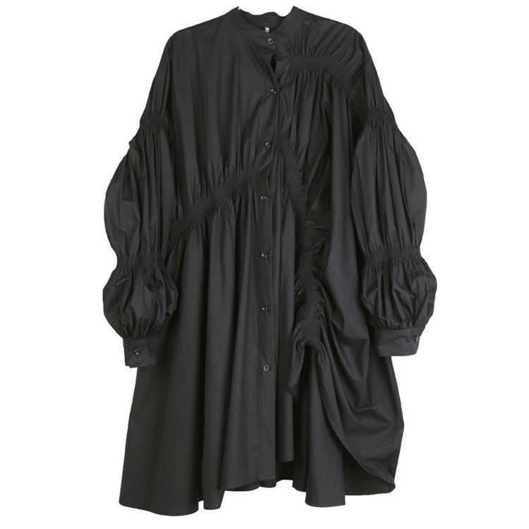 Designed Women Irregular Puff Sleeves Dresses