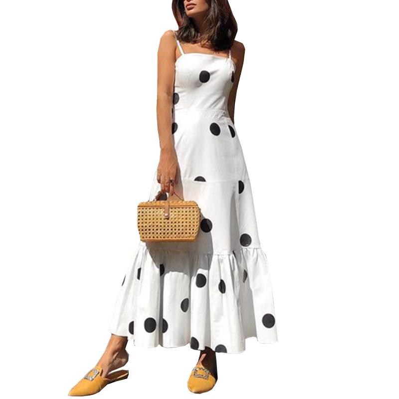 Sexy Strapless Dot Print Dresses-STYLEGOING