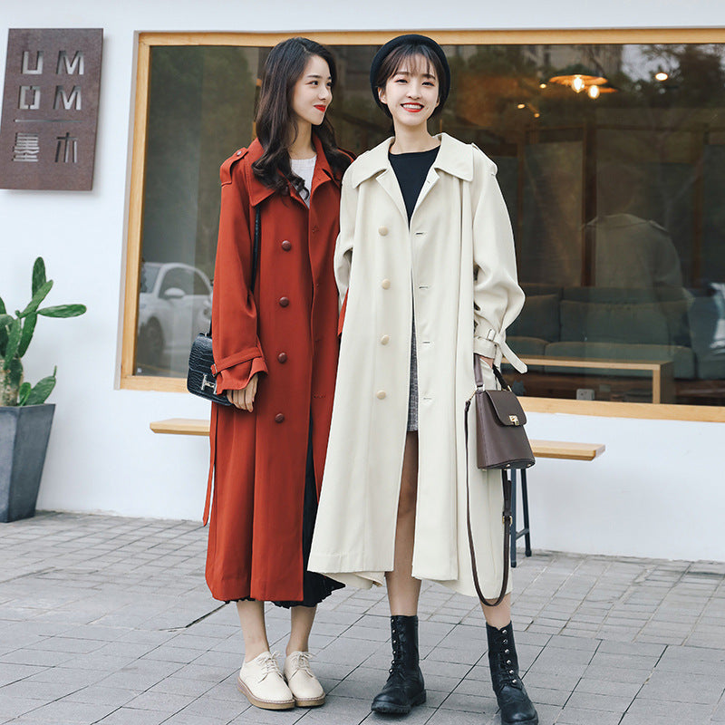 Vintage Long Fall Overcoat for Women