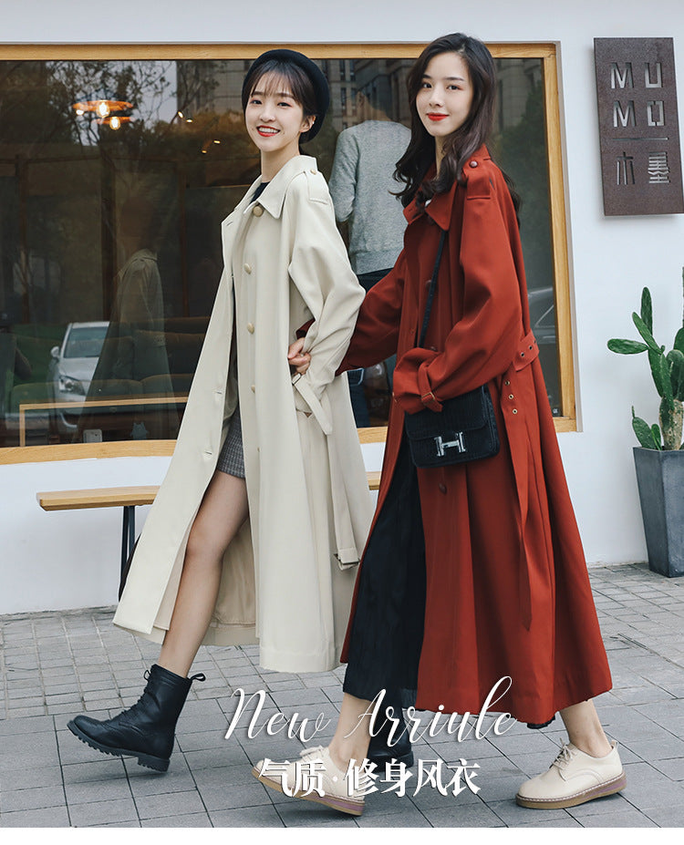 Vintage Long Fall Overcoat for Women