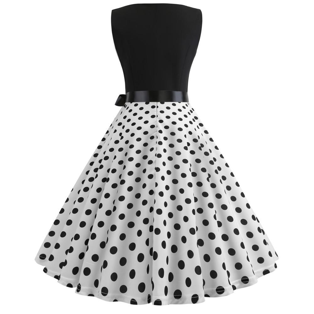 Summer Women Musical Not Sleeveless Dresses-STYLEGOING