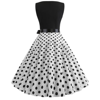 Summer Women Musical Not Sleeveless Dresses-STYLEGOING