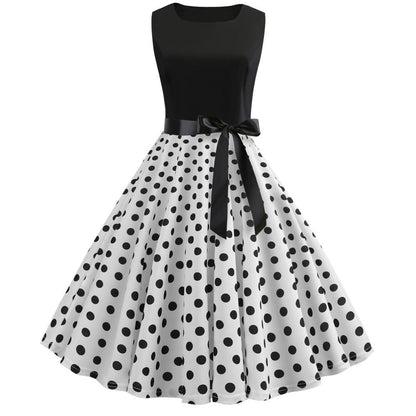 Summer Women Musical Not Sleeveless Dresses-STYLEGOING