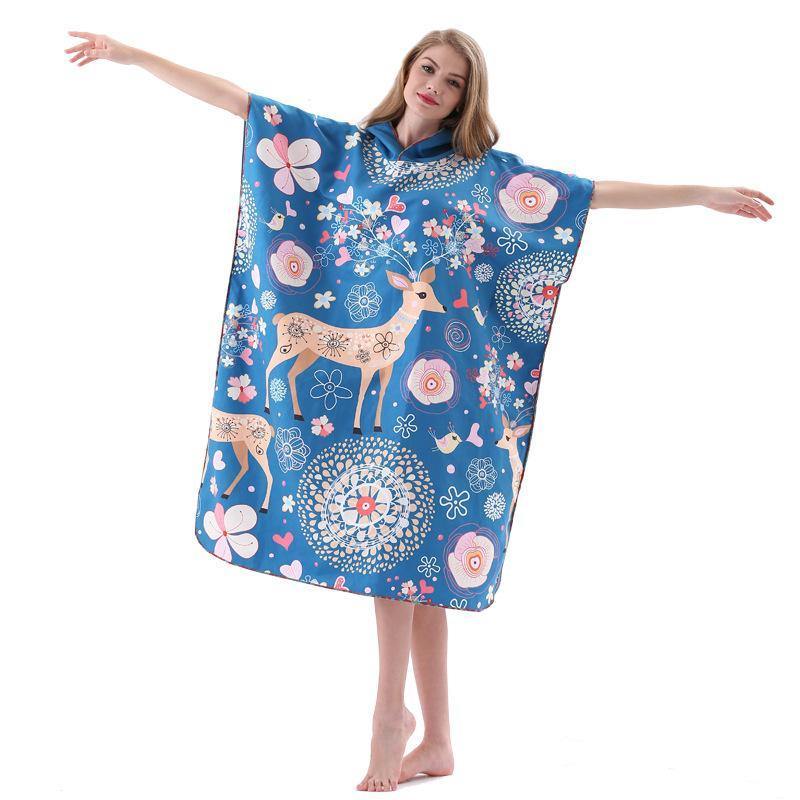 Fashion Fast Drying Cloak Adult Beach Towel-STYLEGOING