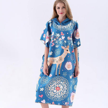 Fashion Fast Drying Cloak Adult Beach Towel-STYLEGOING