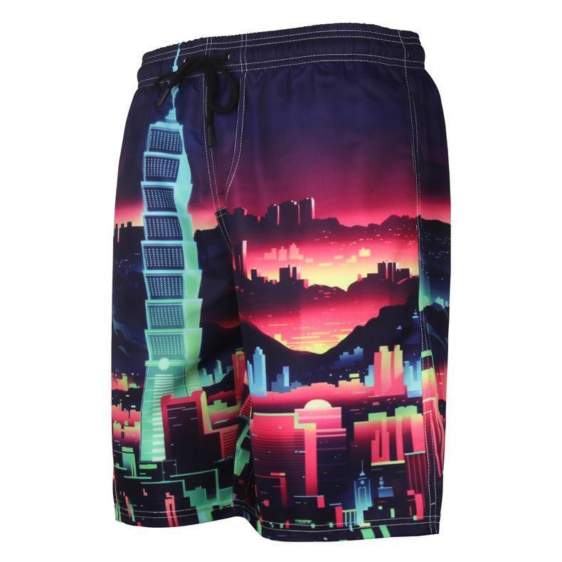 Men's Summer Beach 3D Pint Quick Dry Shorts-STYLEGOING
