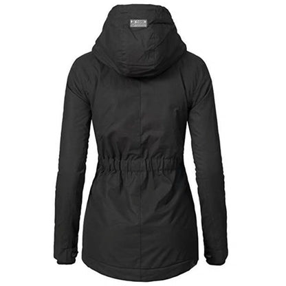 Casual Women Velvet Cotton Overcoat for Winter