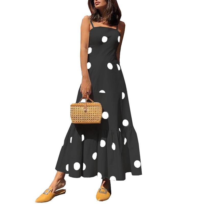 Sexy Strapless Dot Print Dresses-STYLEGOING