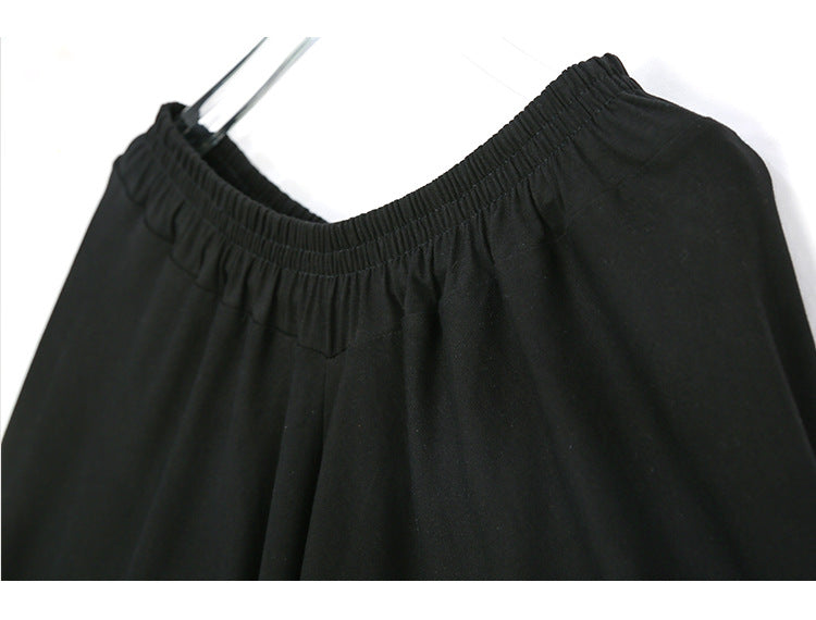Summer Elastic Waist Plus Sizes Harem Pants for Women