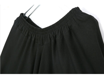 Summer Elastic Waist Plus Sizes Harem Pants for Women