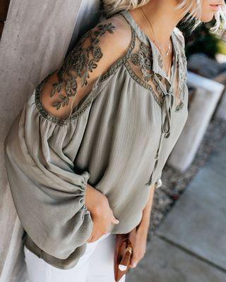 Women Chiffon Loose Long Sleeves T Shirts-STYLEGOING