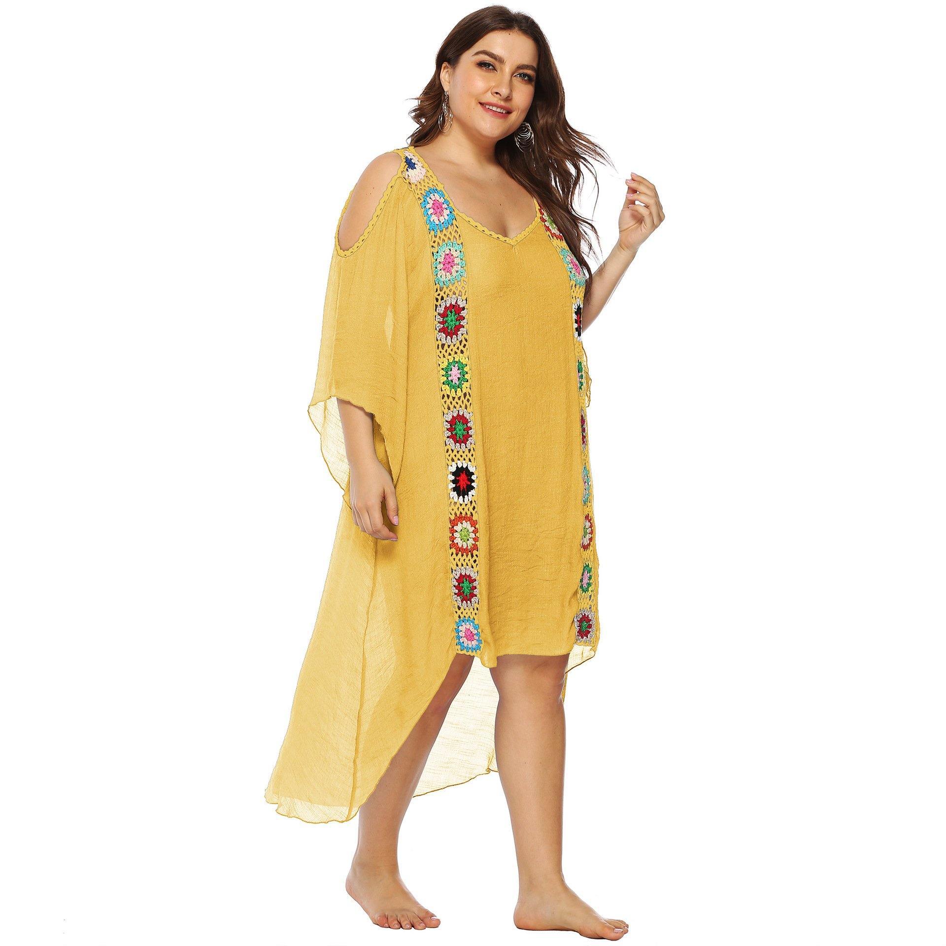 Plus Sizes Beach Bikini Cover Ups-STYLEGOING