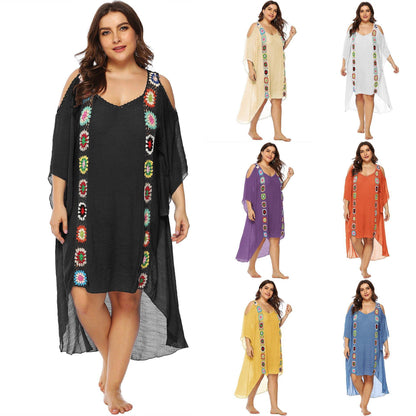 Plus Sizes Beach Bikini Cover Ups-STYLEGOING