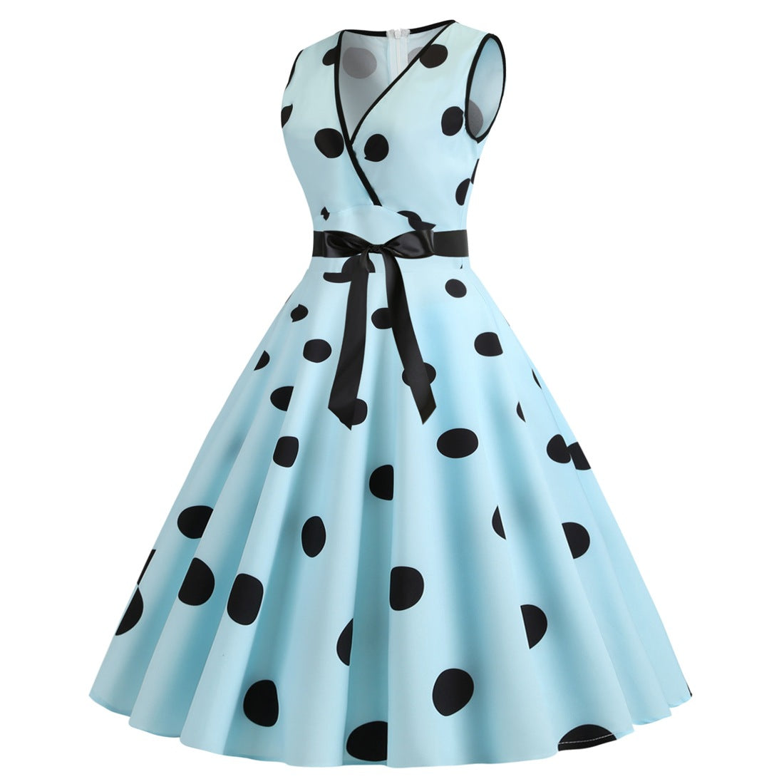 Summer Sleeveless Polka Dot Dresses