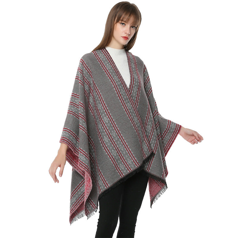 Casual Velvet Warm Capes for Women