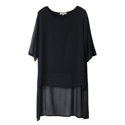Fairy Summer Chiffon Plus Sizes Women Shirts